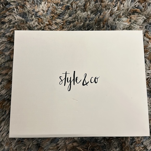 Style & Co Paycee White Heels 8M - Picture 14 of 15